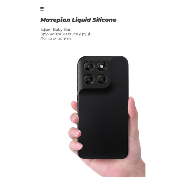 Фото - Чехол для смартфона Armorstandart ICON for Motorola G77 5G Camera cover Black (ARM91022)